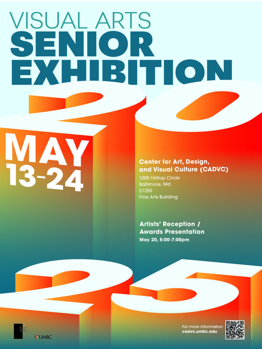 Poster for 2025 Visual Arts Senior Exhibition.