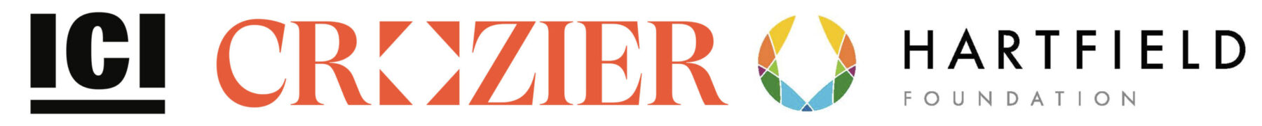 Logos for ICI, Crozier, and the Hartfield Foundation.