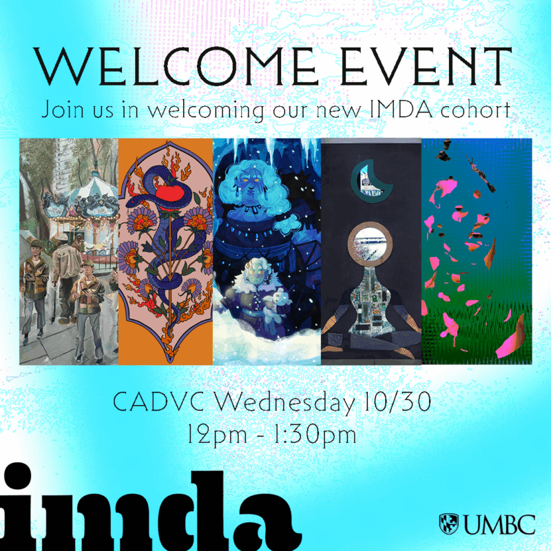 Poster for IMDA Welcome Event.
