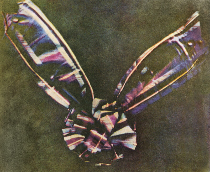Scottish physicist James Clerk Maxwell (1831–79), interested in color theory, produces the first three-additive color photographic image. Public domain, via Wikimedia Commons